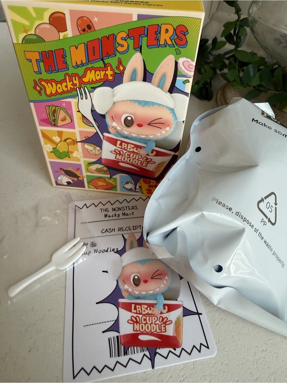 Pop Mart Monsters Wacky Mart Cup Noodles Figurine
